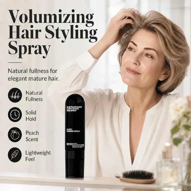 ⏳LAST DAY SALE 50% Off !🔥✨Peach-Scented Volumizing & Setting Spray – Lightweight, Bouncy Hair & Long-Lasting Hold 🍑