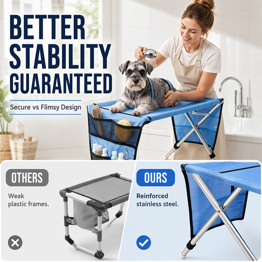 ⏰🔥LIMITED TIME FREE SHIPPING!🔥50K+ SOLD! 2-in-1 Foldable Pet Grooming Bed🐱🐶🛋️