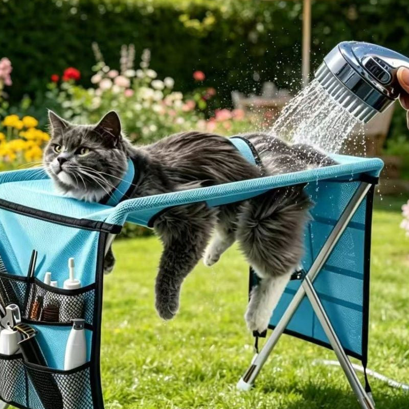 ⏰🔥LIMITED TIME FREE SHIPPING!🔥50K+ SOLD! 2-in-1 Foldable Pet Grooming Bed🐱🐶🛋️