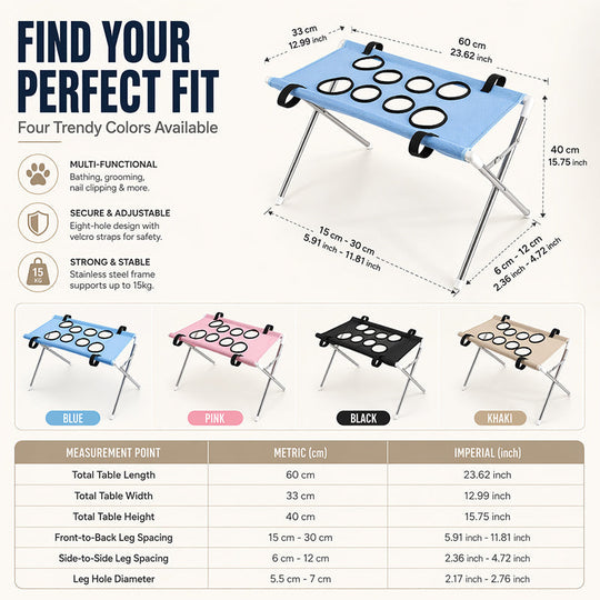 ⏰🔥LIMITED TIME FREE SHIPPING!🔥50K+ SOLD! 2-in-1 Foldable Pet Grooming Bed🐱🐶🛋️