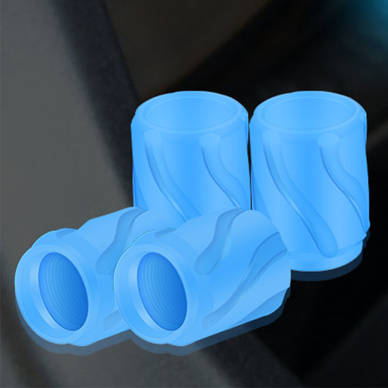 4PCS Glow-in-The-Dark Car Tire Valve Cap