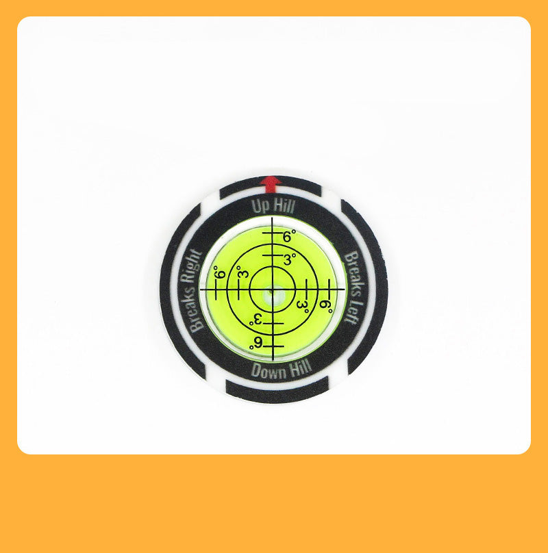 Precision Golf Green Reading Level & Ball Marker