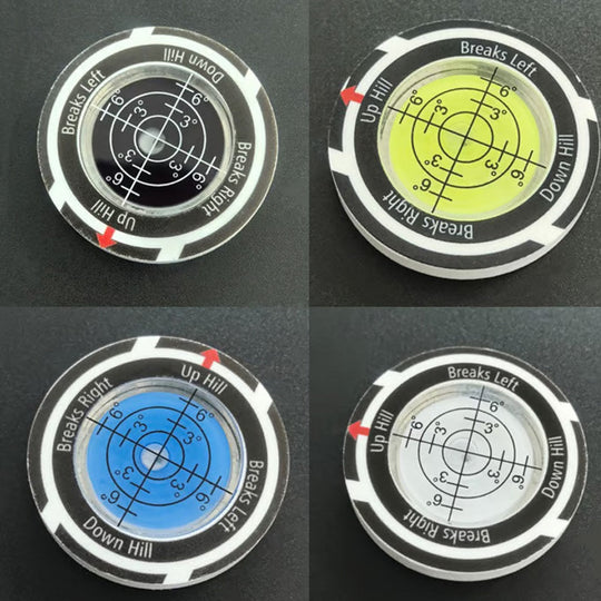 Precision Golf Green Reading Level & Ball Marker