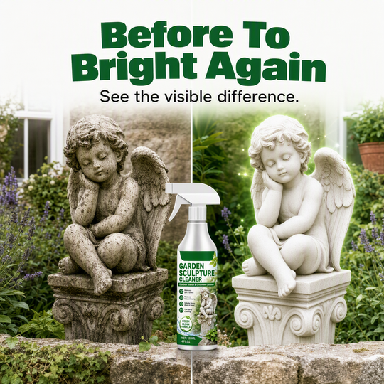 🌿 Buy 2 Get 1 FREE ✨ Powerful Cleaning Spray for Garden Sculptures – Removes Dirt & Restores a Fresh Look 🗿