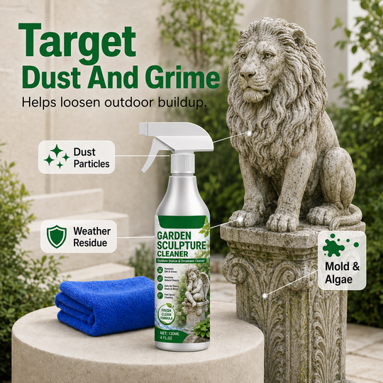 🌿 Buy 2 Get 1 FREE ✨ Powerful Cleaning Spray for Garden Sculptures – Removes Dirt & Restores a Fresh Look 🗿