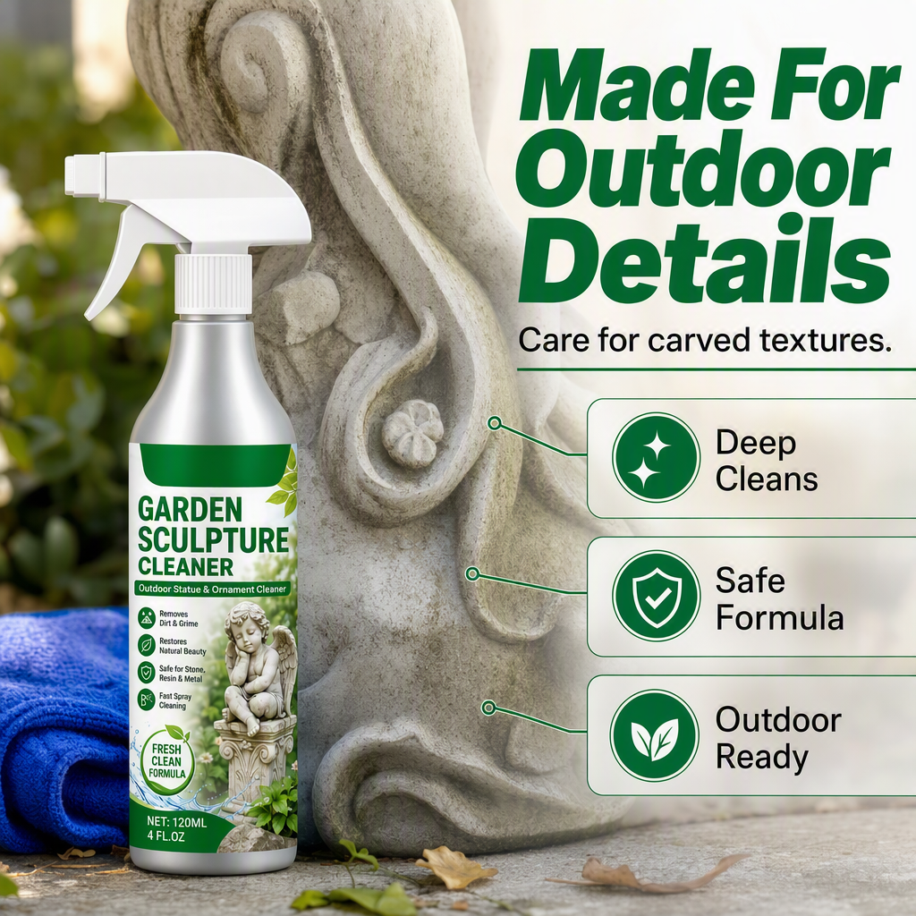 🌿 Buy 2 Get 1 FREE ✨ Powerful Cleaning Spray for Garden Sculptures – Removes Dirt & Restores a Fresh Look 🗿