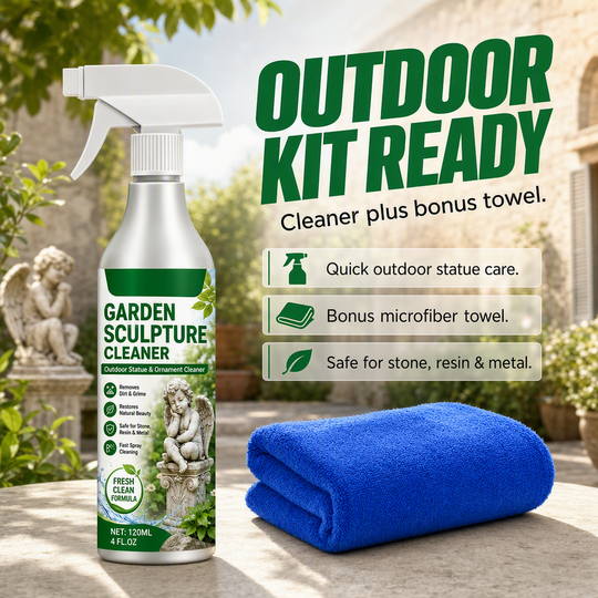 🌿 Buy 2 Get 1 FREE ✨ Powerful Cleaning Spray for Garden Sculptures – Removes Dirt & Restores a Fresh Look 🗿
