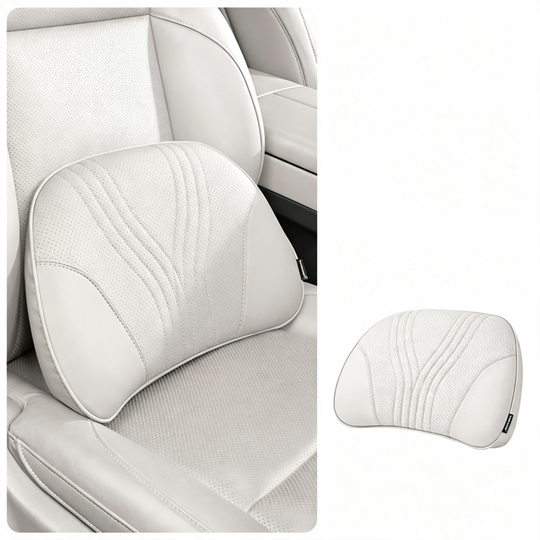 Premium Car Seat Headrest & Lumbar Support Cushion