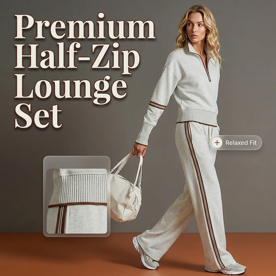 🎁New Arrivals 50% OFF💥Women's Half-Zip Tracksuit Set ✈️Free Shipping