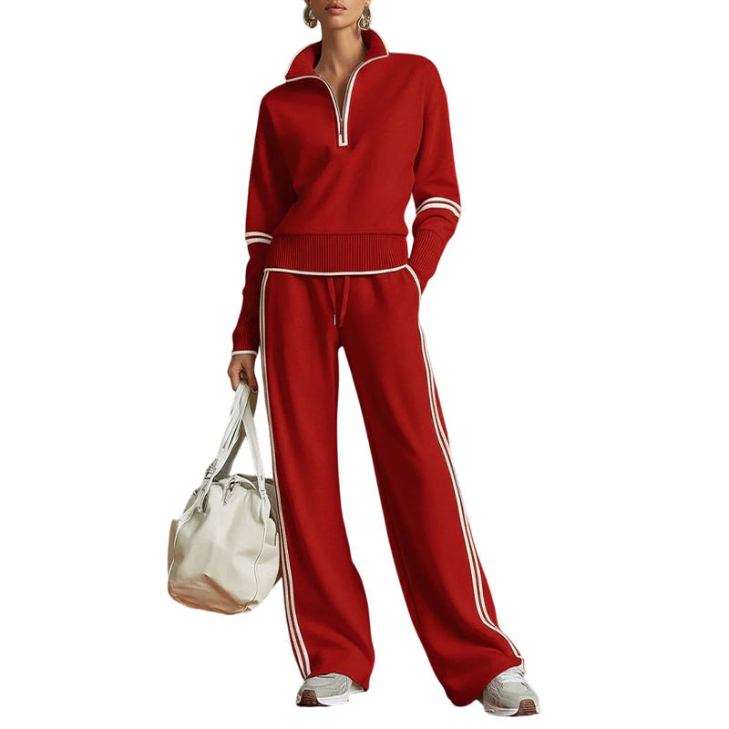 🎁New Arrivals 50% OFF💥Women's Half-Zip Tracksuit Set ✈️Free Shipping