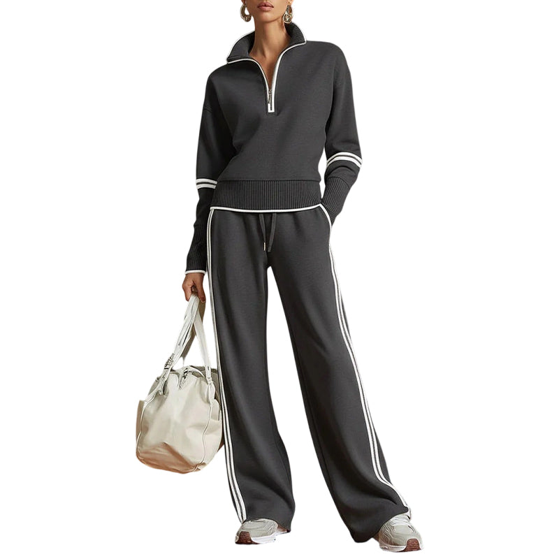 🎁New Arrivals 50% OFF💥Women's Half-Zip Tracksuit Set ✈️Free Shipping