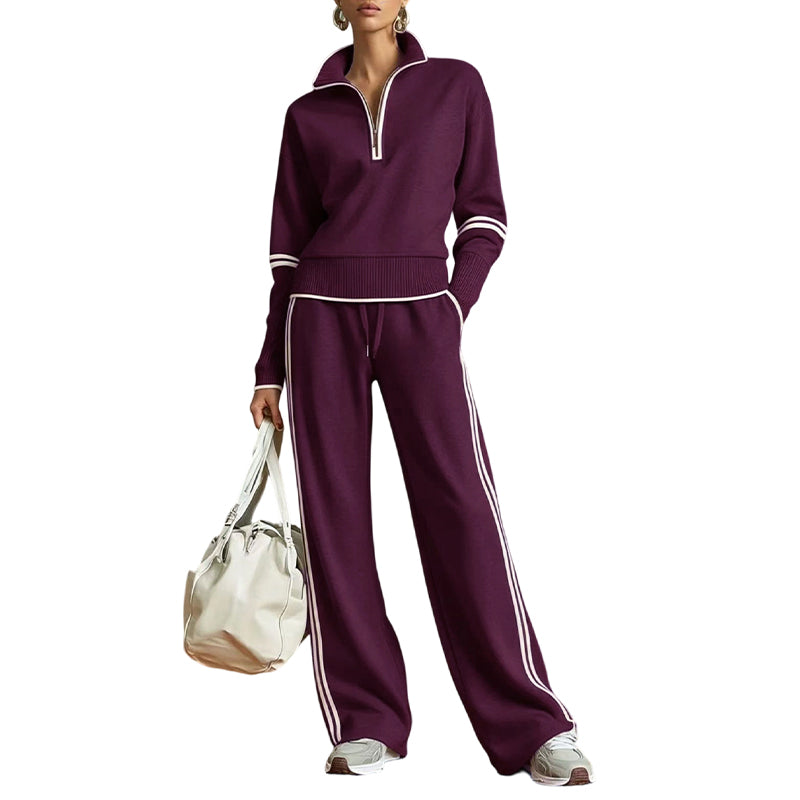 🎁New Arrivals 50% OFF💥Women's Half-Zip Tracksuit Set ✈️Free Shipping