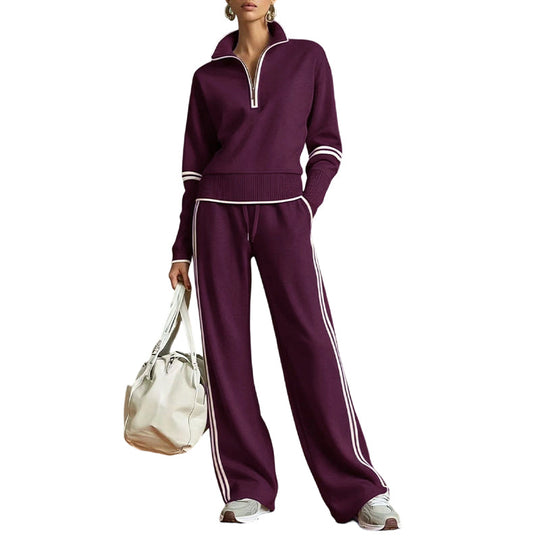 🎁New Arrivals 50% OFF💥Women's Half-Zip Tracksuit Set ✈️Free Shipping