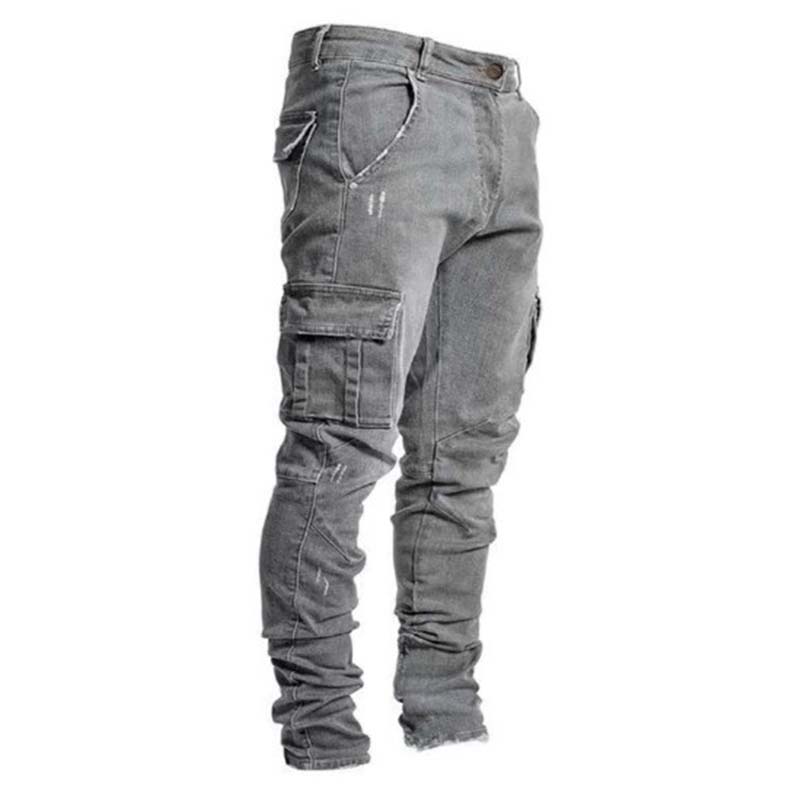 👖 LIMITED-TIME 50% OFF! ✨Slim Fit Denim Cargo Pants