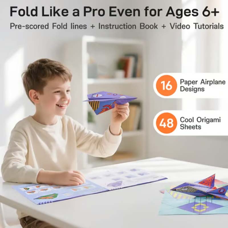 🥳2026 HOT SALE 50% OFF! ✈️Creative DIY Paper Airplane Set For Kids