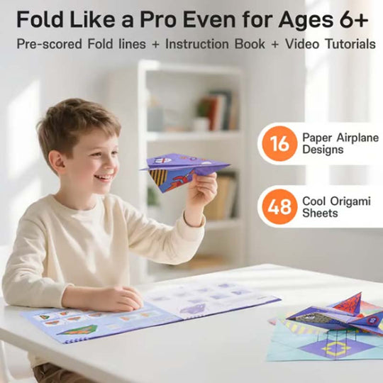 🥳2026 HOT SALE 50% OFF! ✈️Creative DIY Paper Airplane Set For Kids