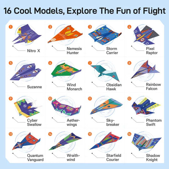 🥳2026 HOT SALE 50% OFF! ✈️Creative DIY Paper Airplane Set For Kids