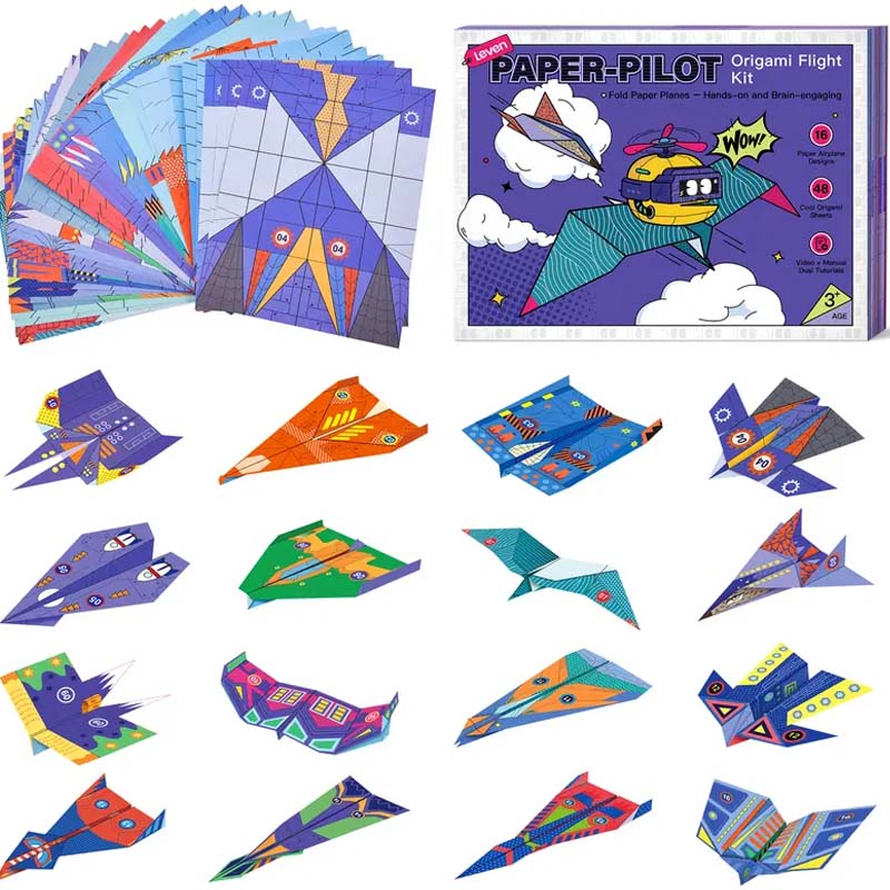 🥳2026 HOT SALE 50% OFF! ✈️Creative DIY Paper Airplane Set For Kids