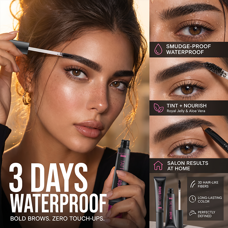 🎁 Special offer: Buy 1, get 1 free! 💄Long Lasting Waterproof Eyebrow Gel