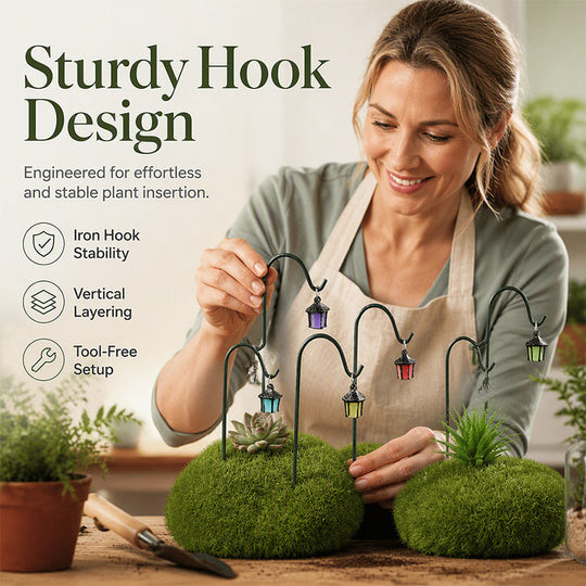 📢📢50% OFF !! ⏰Luminous Retro Lantern Plant Stake