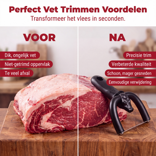 💞50K+ SOLD! 🧑‍🍳Handheld Fat Trimmer for Beef & Pork – U-shaped curved holder targets surface fat without wasting lean meat✨