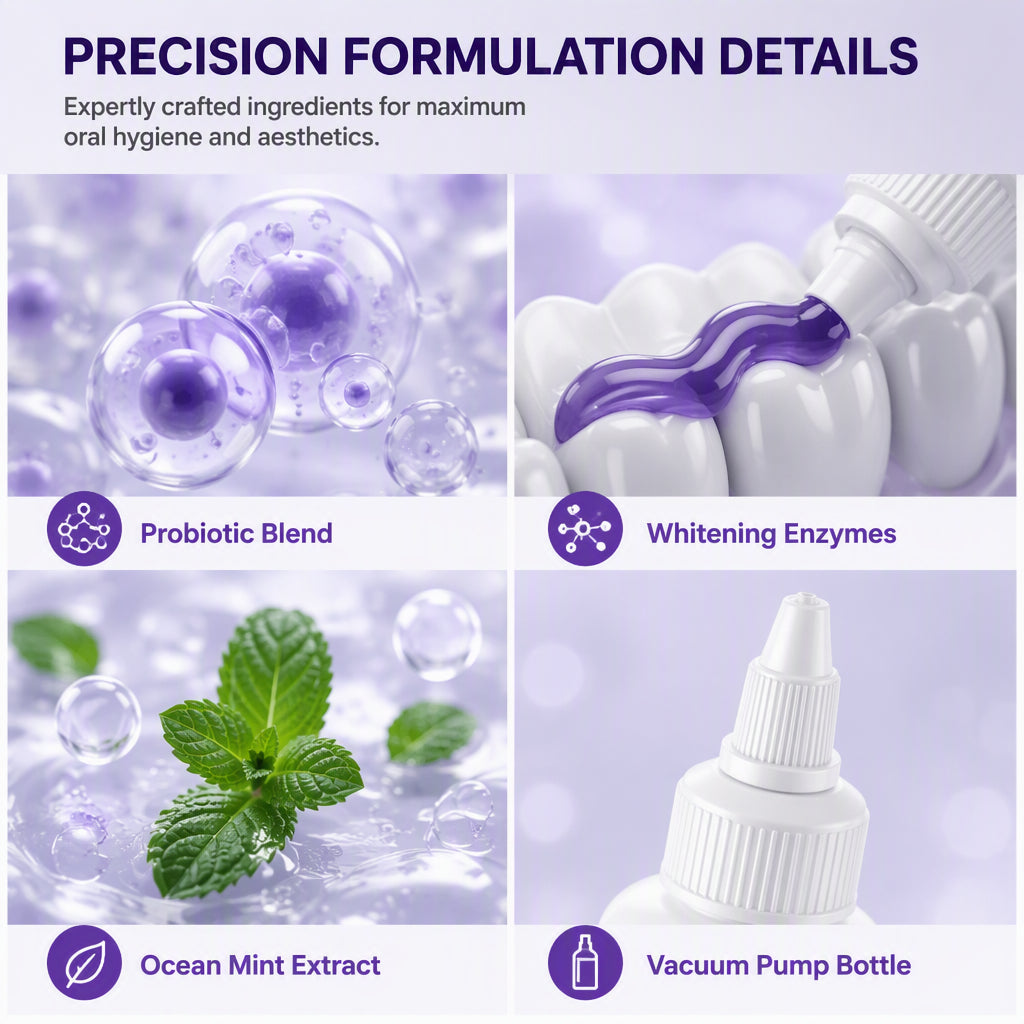 💜Probiotic Purple Teeth Whitening Toothpaste