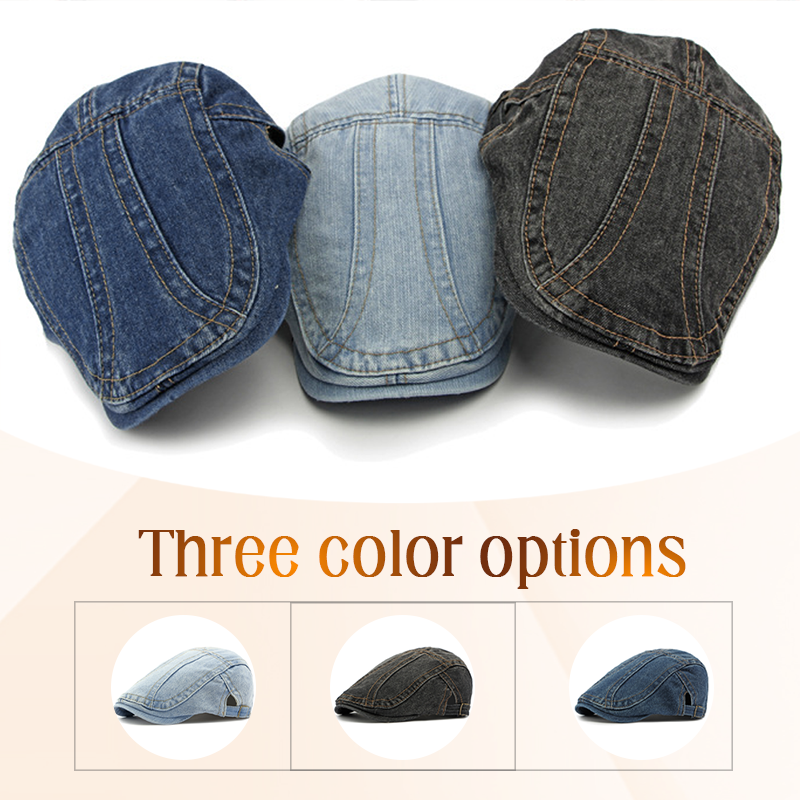🎉 This Week's Special Sales - 60% OFF ✨🧢 Unisex Denim Newsboy Cap | Vintage Classic Style, Adjustable Comfort Fit for Everyday Wear