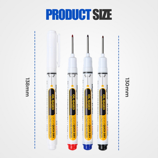 Precision Tip Quick-Dry Oil-Based Marker Pen-10pcs