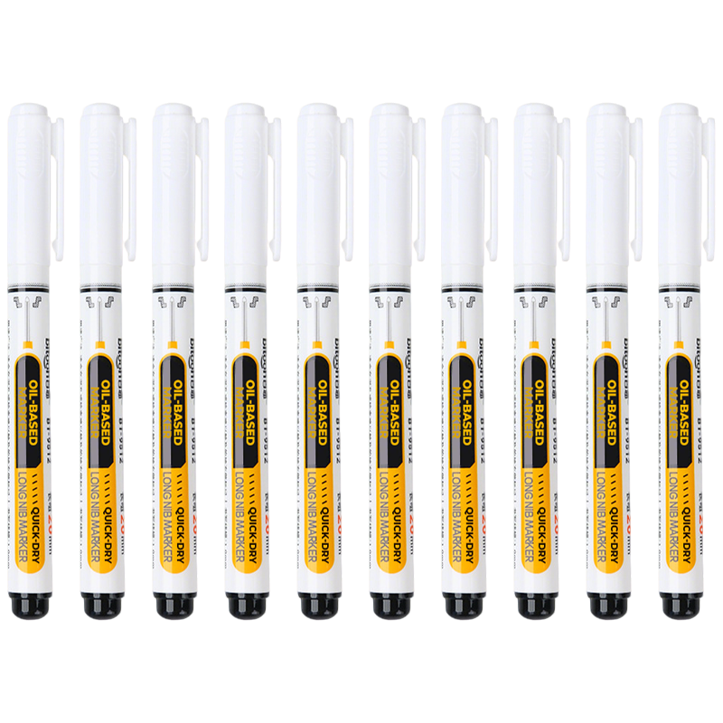 Precision Tip Quick-Dry Oil-Based Marker Pen-10pcs