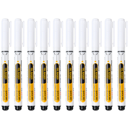 Precision Tip Quick-Dry Oil-Based Marker Pen-10pcs