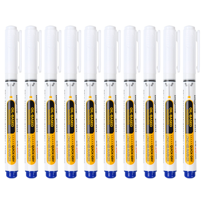 Precision Tip Quick-Dry Oil-Based Marker Pen-10pcs