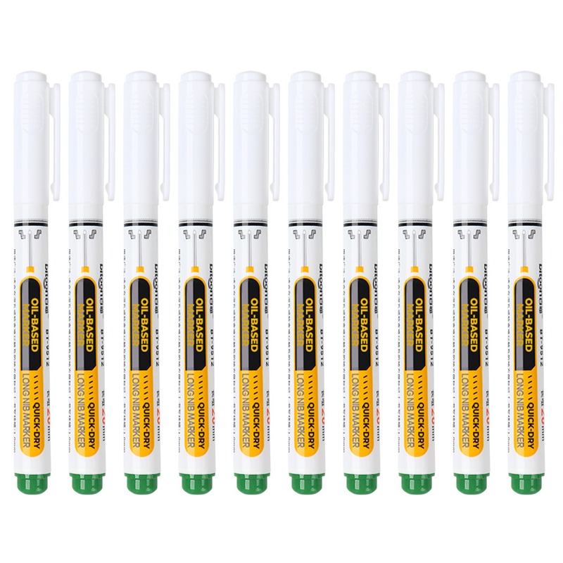 Precision Tip Quick-Dry Oil-Based Marker Pen-10pcs