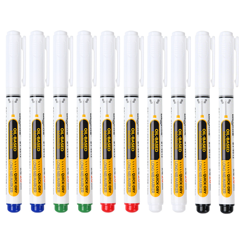 Precision Tip Quick-Dry Oil-Based Marker Pen-10pcs