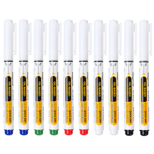 Precision Tip Quick-Dry Oil-Based Marker Pen-10pcs