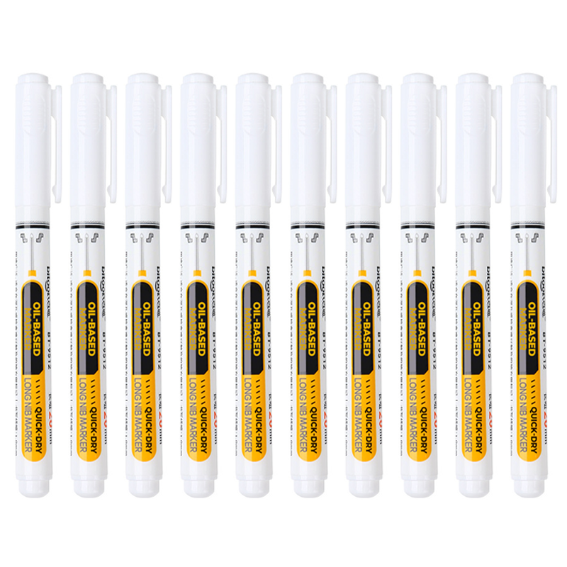 Precision Tip Quick-Dry Oil-Based Marker Pen-10pcs