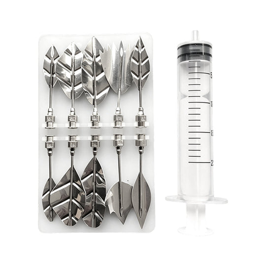 🎂30% OFF NOW! Professional 3D Jelly Art Kit‑ 304 Stainless Steel 10‑Piece Floral Gelatin Art Tools with Syringe, DIY 3D Flower Jelly Cake Decorating Set for Pastry & Baking Lovers