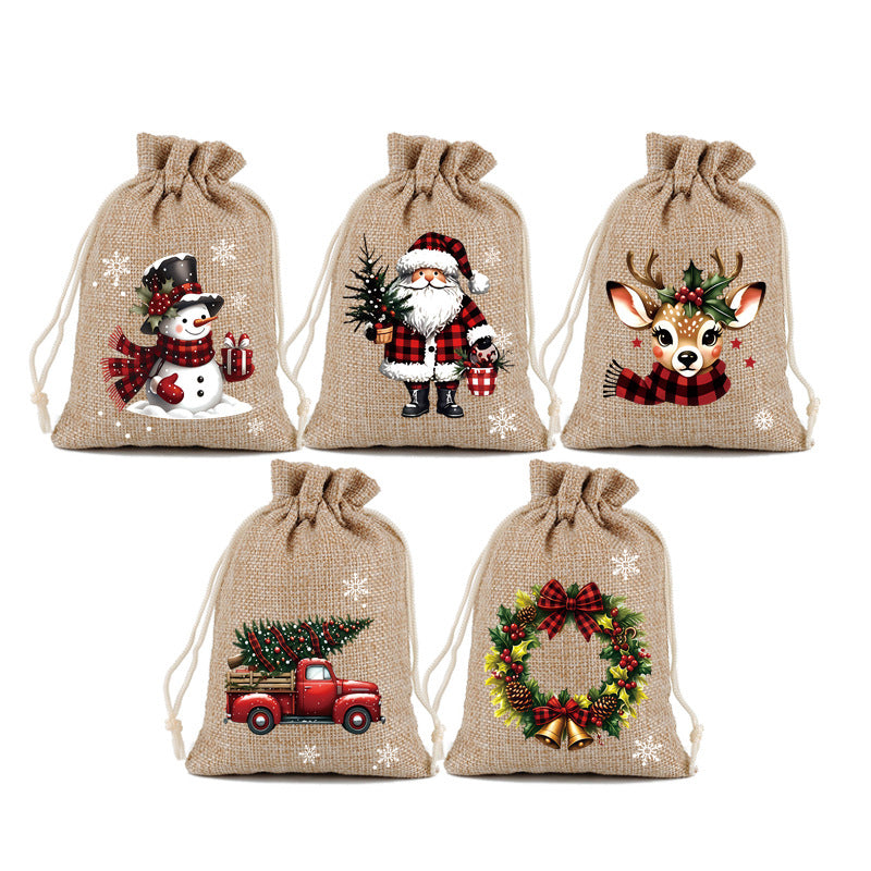 ⏰Christmas Limited Sale -￡8.99!!🎄50K+ SOLD! 🎁Christmas Drawstring Gift Bags