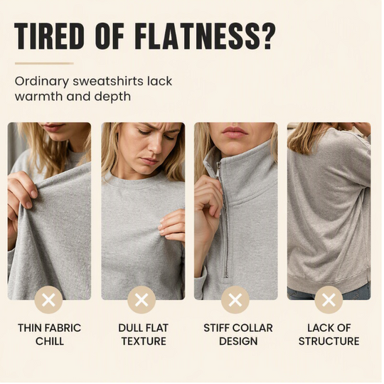 🍂 New Arrival ✨ Women’s Half-Zip Cable Knit Sweater – Elegant Warmth For Everyday Style 🤍