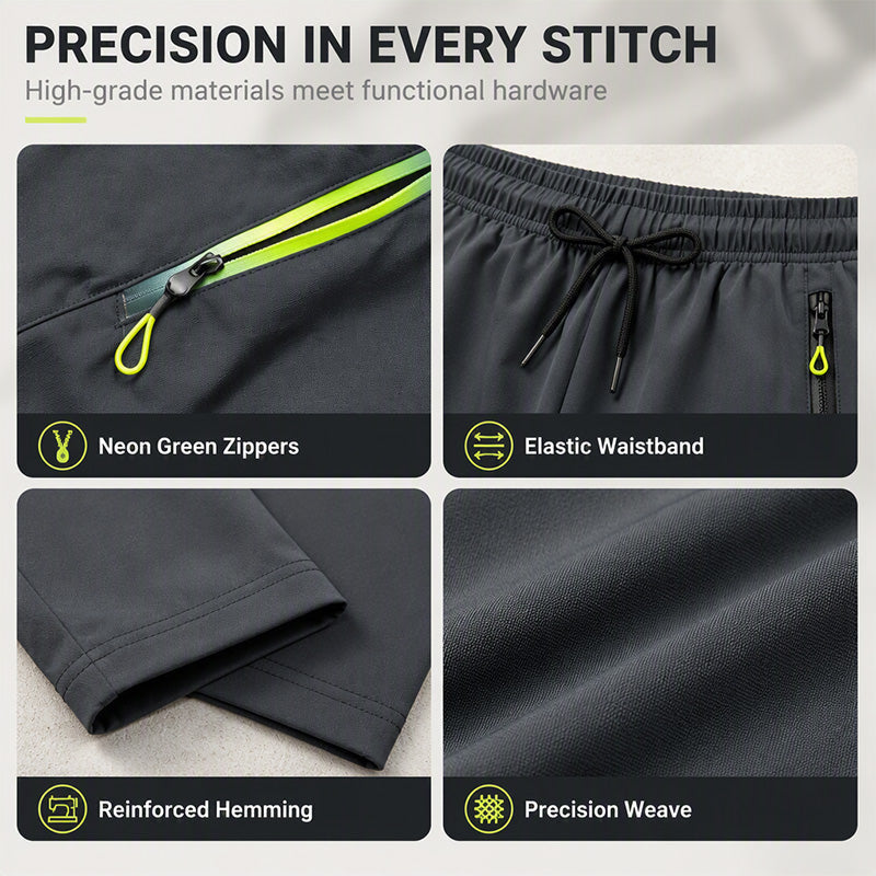 💫 Everyday Function | Women's Contrast-Zip Pocket Athletic Trousers