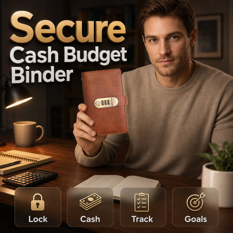 💵 Savings Notebook with Combination Lock – 📓 Secure Budget & Money-Saving Journal