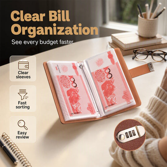 💵 Savings Notebook with Combination Lock – 📓 Secure Budget & Money-Saving Journal