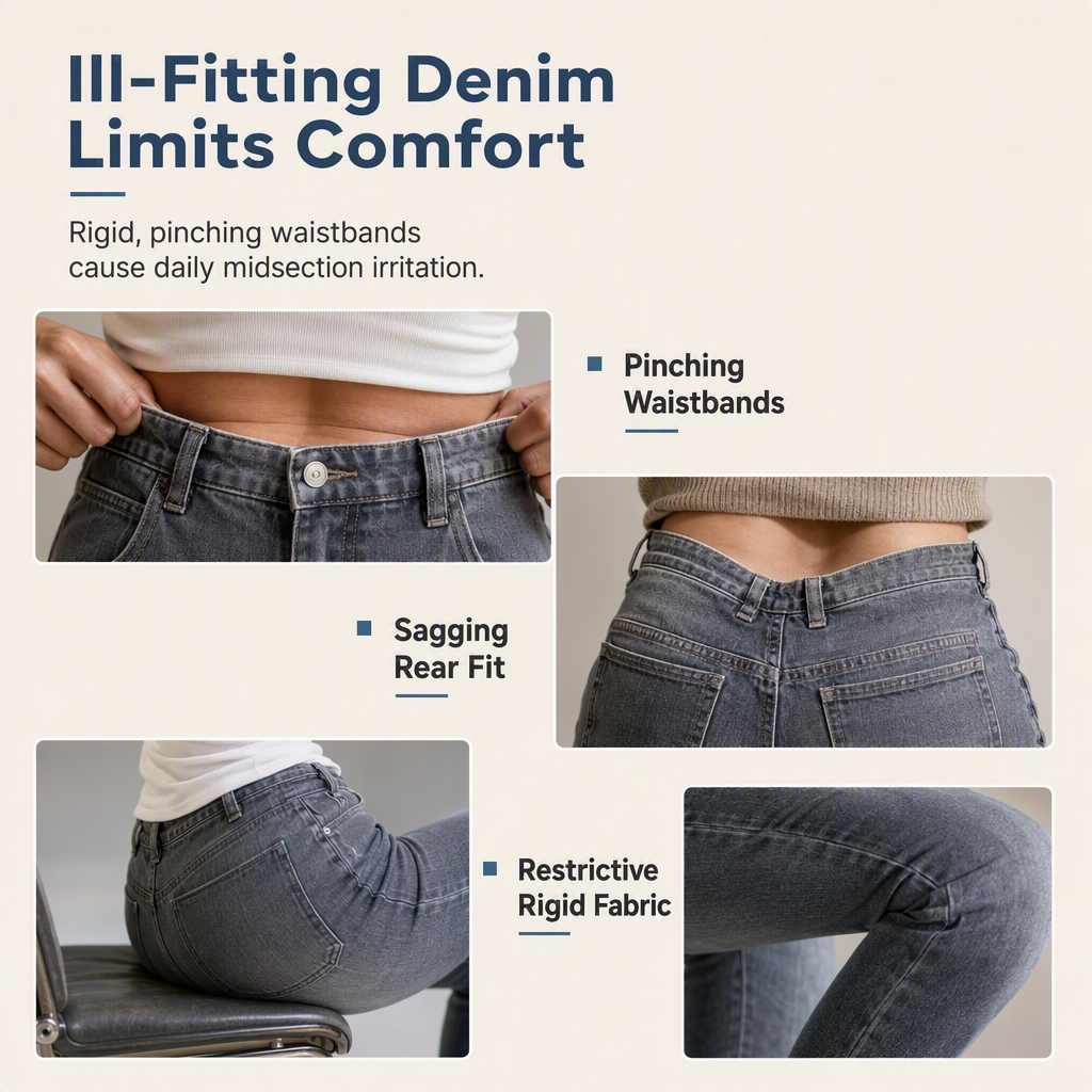 💙 Retro Fit, Longer-Looking Legs | Women's High-Rise Wide-Leg Denim Jeans