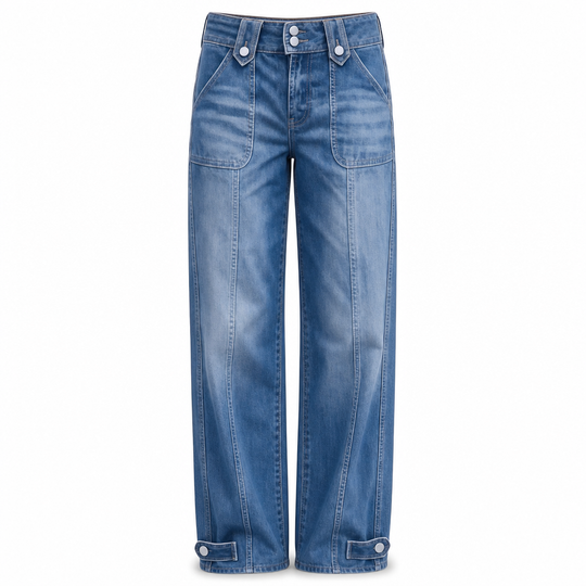 💙 Retro Fit, Longer-Looking Legs | Women's High-Rise Wide-Leg Denim Jeans