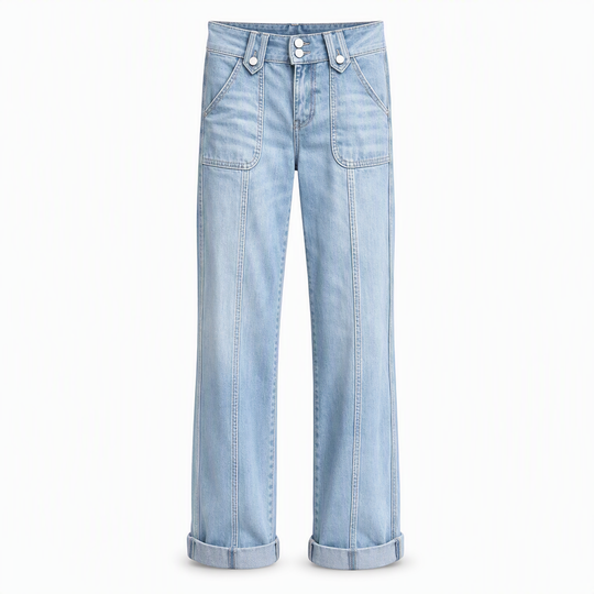 💙 Retro Fit, Longer-Looking Legs | Women's High-Rise Wide-Leg Denim Jeans
