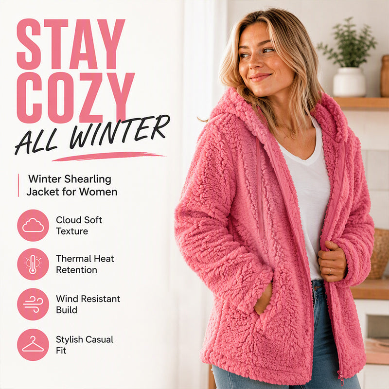 ⏳LAST DAY SALE ONLY ￡19.99!!🔥 Women’s Cosy Hooded Zip Fleece Jacket – Soft, Warm & Perfect for Everyday Life🧥