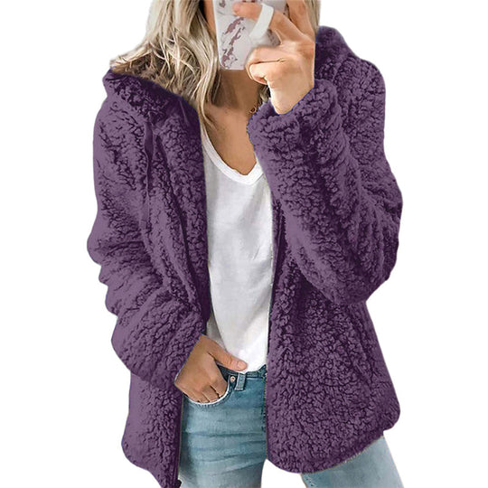 ⏳LAST DAY SALE ONLY ￡19.99!!🔥 Women’s Cosy Hooded Zip Fleece Jacket – Soft, Warm & Perfect for Everyday Life🧥