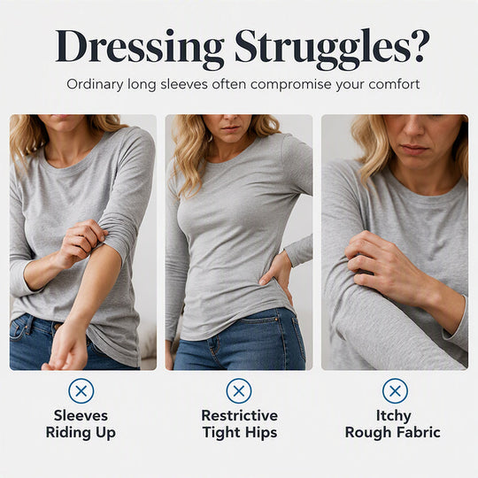 ✨ Easy Everyday Style 💖Women's Casual Crewneck Long Sleeve Top With Thumb Holes and Curved Hem