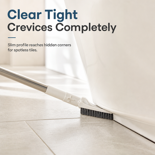 🧹✨ Extendable Floor Scrub Brush – Long Handle & 2cm Slim Head for Tight Corners