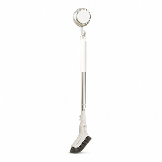 🧹✨ Extendable Floor Scrub Brush – Long Handle & 2cm Slim Head for Tight Corners