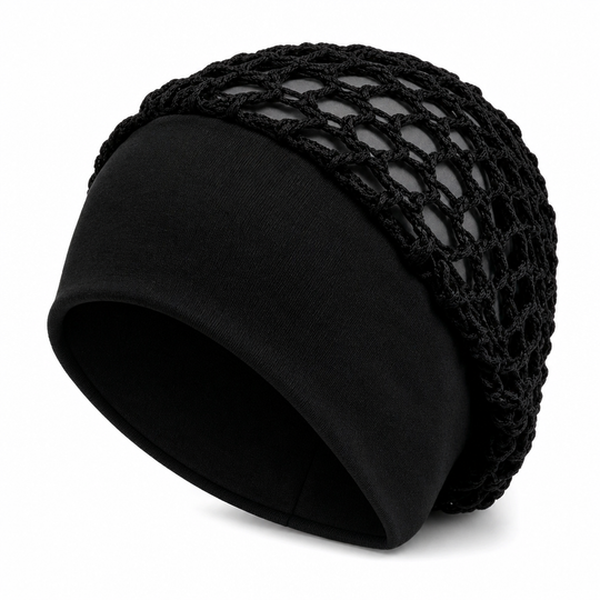 🌿 Breathable Comfort, Stay-Put Fit | Women's Wide-Band Mesh Hair Cover 🎁 Buy 1 Get 1 Free